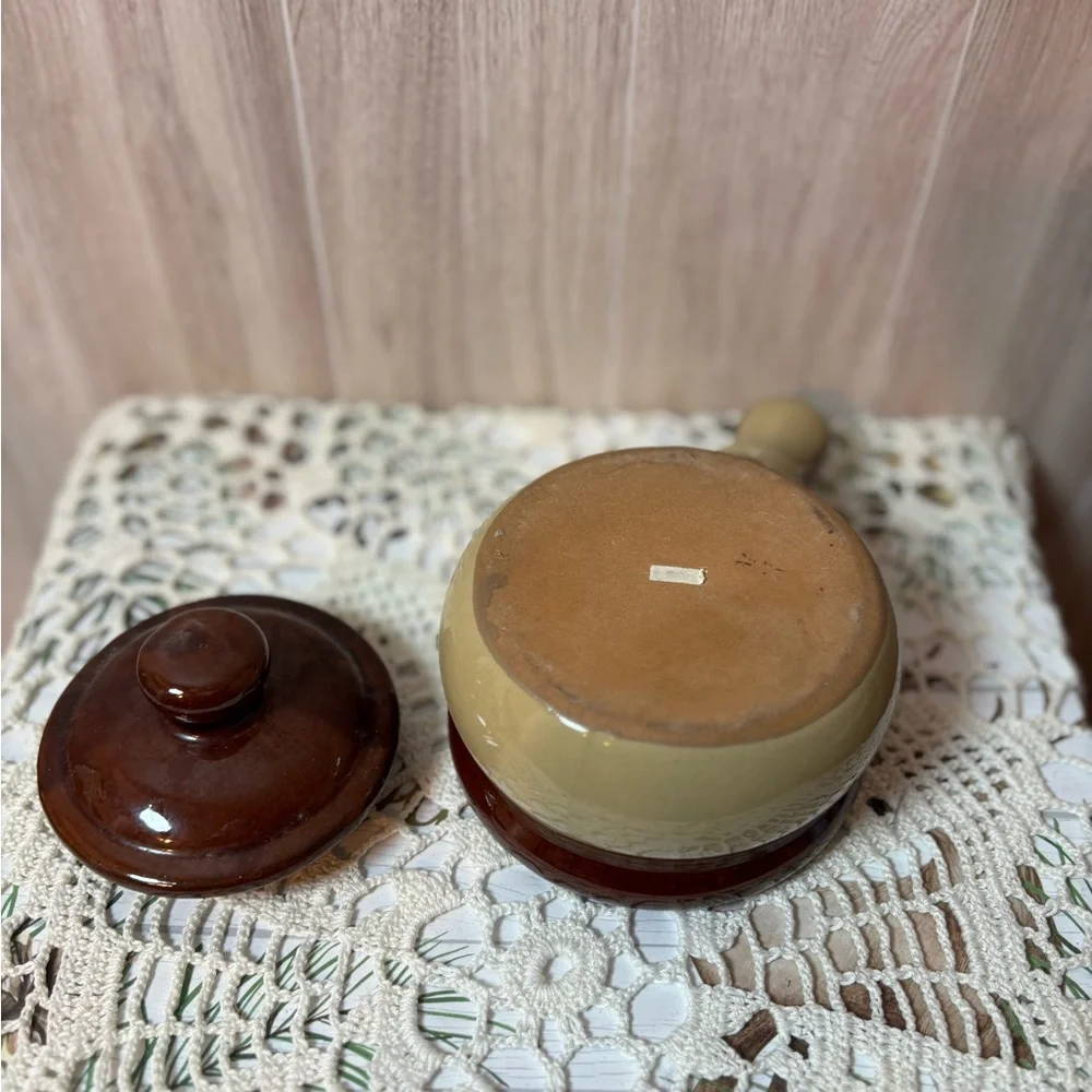 Stoneware Chili French Onion Soup Bowl with Lid And Handle